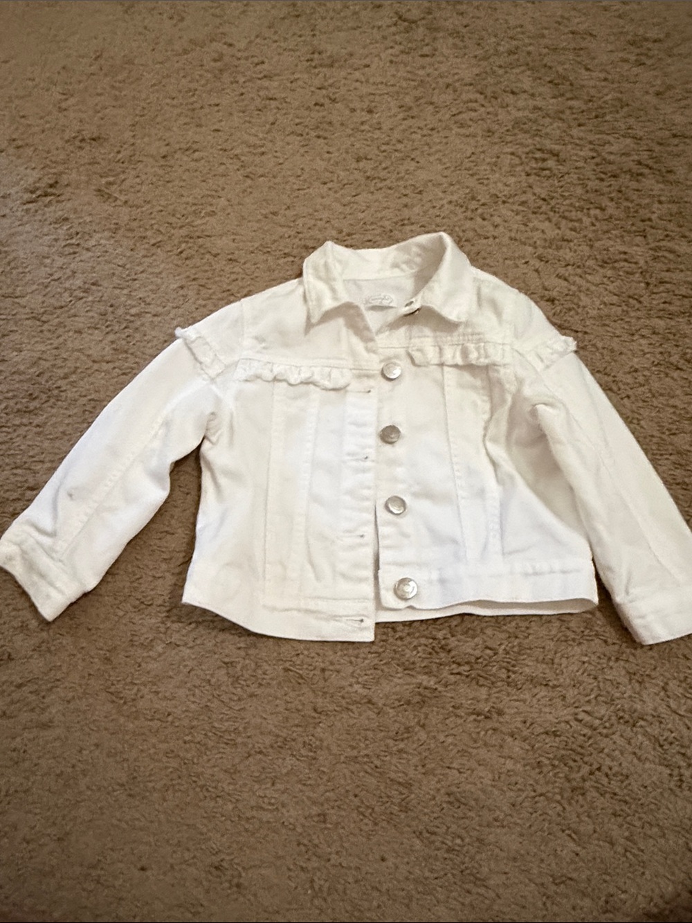 Mud Pie White jean jacket, size 4